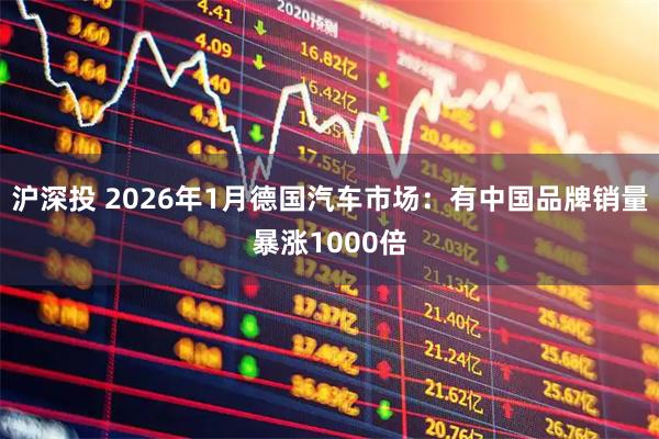 沪深投 2026年1月德国汽车市场：有中国品牌销量暴涨1000倍
