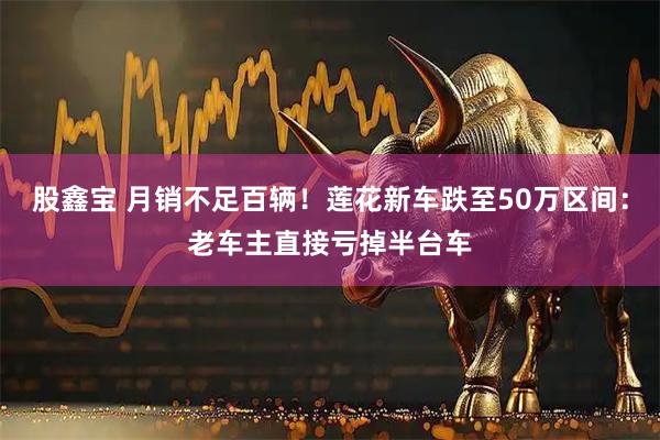股鑫宝 月销不足百辆！莲花新车跌至50万区间：老车主直接亏掉半台车