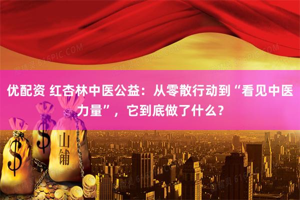 优配资 红杏林中医公益：从零散行动到“看见中医力量”，它到底做了什么？