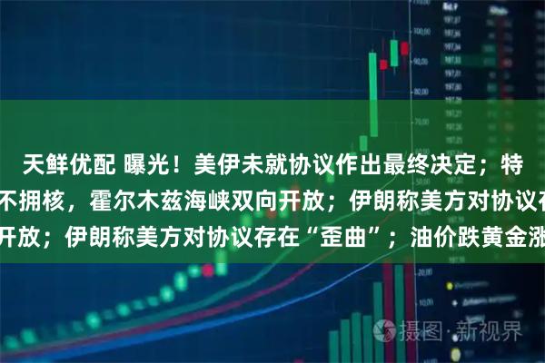 天鲜优配 曝光！美伊未就协议作出最终决定；特朗普称伊朗必须同意永不拥核，霍尔木兹海峡双向开放；伊朗称美方对协议存在“歪曲”；油价跌黄金涨