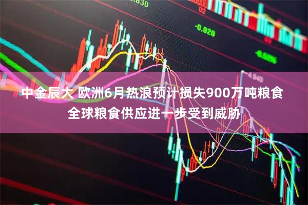 中金辰大 欧洲6月热浪预计损失900万吨粮食 全球粮食供应进一步受到威胁
