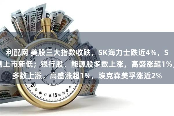 利配网 美股三大指数收跌，SK海力士跌近4%，SpaceX跌超6%，再创上市新低；银行股、能源股多数上涨，高盛涨超1%，埃克森美孚涨近2%