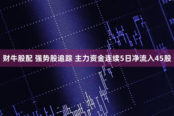财牛股配 强势股追踪 主力资金连续5日净流入45股